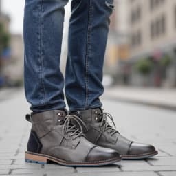 Size 7-13 Ankle Boots For Men Men's Leather boots Brand Boot for men #AL605