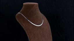 ORSA JEWELS 925 Sterling Silver 3mm Gold Flexible Flat Chain Herringbone Snake Chain Necklace for Women Neck Chain Jewelry SC35