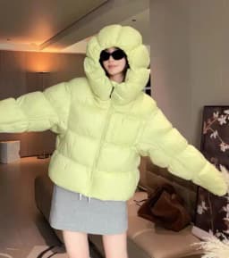 ZAROY Puffy Cotton Jacket Women Winter Warm Thicken Parka Drawstring Hooded Short Coat Windproof Y2K Streetwear куртка женская