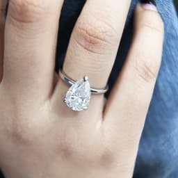 1-4 Carat Pear Cut D Color Moissanite Rings 925 Sterling Silver Waterdrop Diamond Ring Engagement Wedding Bands Jewelry with GRA