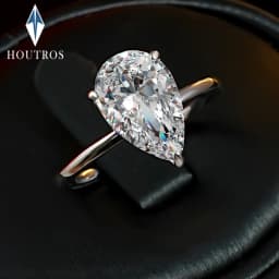1-4 Carat Pear Cut D Color Moissanite Rings 925 Sterling Silver Waterdrop Diamond Ring Engagement Wedding Bands Jewelry with GRA