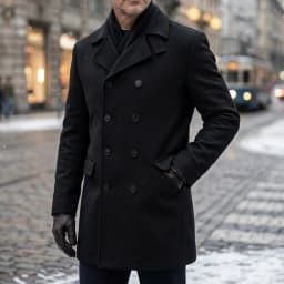 New Men's Trench Coat Double Breasted Winter Jacket Business Casual Men's Long Knee-length Jacket Street Wear Male Coats
