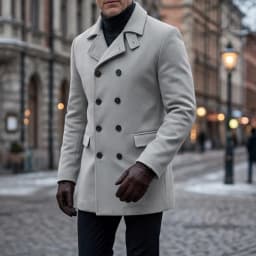 New Men's Trench Coat Double Breasted Winter Jacket Business Casual Men's Long Knee-length Jacket Street Wear Male Coats
