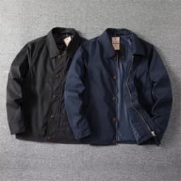 Man Coat Spring Autumn Turn Down Collar Solid Color Male Short Outerwear Single-breasted Zipper Business Casual Men Jacket
