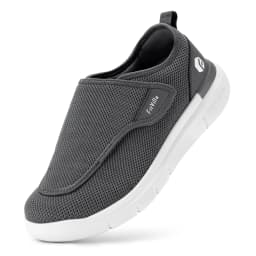 FitVille Men's Diabetic Shoes for Elder Orthopedics Feet Swollen Extra Wide Adjustable Walking Shoe Elderly Foot Pain Relief