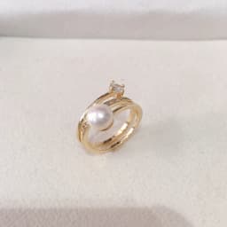 ZHBORUINI Index Finger Pearl Ring 100% Real Natural Freshwater Pearl 18K Gold Plating Women Jewelry Multilayer Ring Wholesale