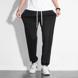 190cm 200cm Men's Tall Pants Zipper Pocket Summer Trouser Teeneeger Male Ice Silk Extra Long Length 110 115 Cm 120cm Lengthened