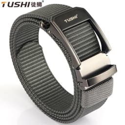 TUSHI Metal Quick Release Pluggable Buckle Nylon Belts For Men Durable Military Tactical Belt Cowboy Outdoor Army Strap Hunting