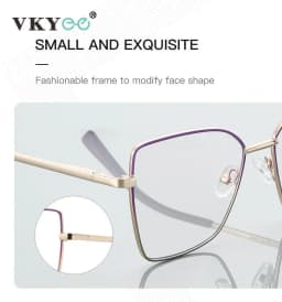VICKY New Design Prescription Glasses Women Reading Glasses Butterfly Frame Customized Prescription Eyewear Face Contouring 3086