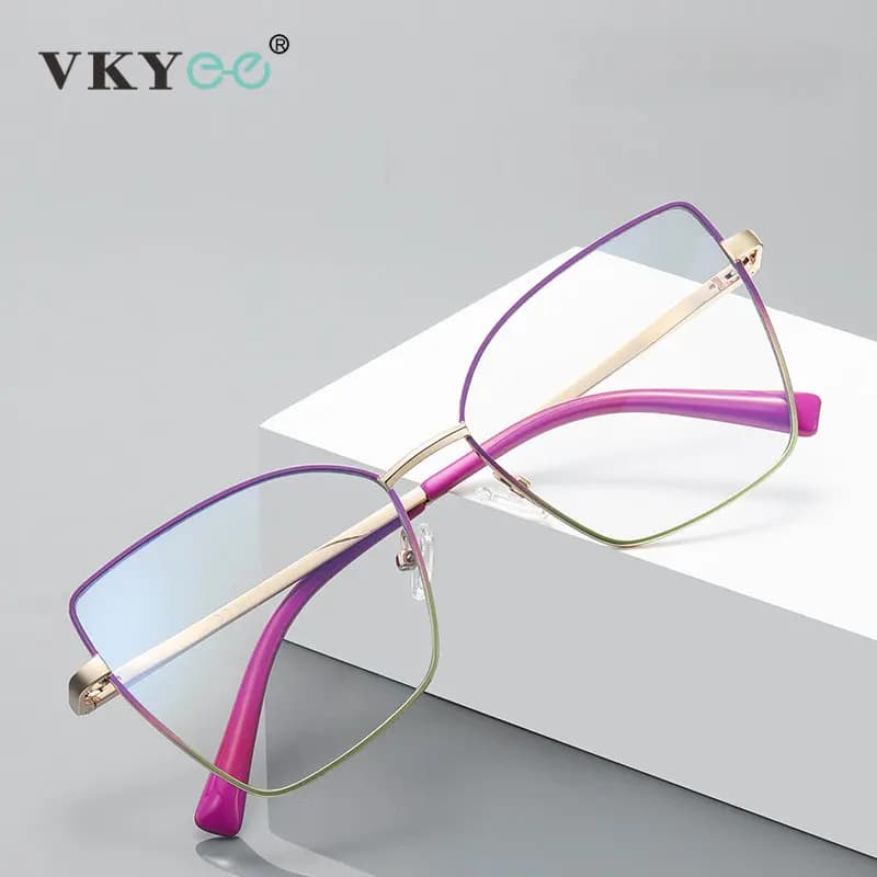 VICKY New Design Prescription Glasses Women Reading Glasses Butterfly Frame Customized Prescription Eyewear Face Contouring 3086