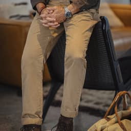 Maden Vintage Heavyweight Khaki Casual Pants Twill Cotton Straight Pants for Men's Autumn Workwear Classic Zip Fly Trousers