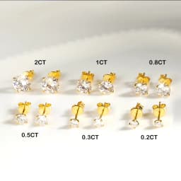 EWYA Luxury 0.4-4CT D Color Moissanite Screw Earrings For Women Party Fine Jewelry 4 Prong S925 Sterling Silver Diamond Earring