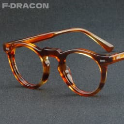 Acetate Eyeglass Frames Retro Round Frame Eyeglass Frame For Men And Women Fashionable Optical Prescription Eyeglass Frames 1128