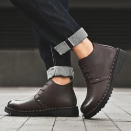 VIPOL Tooling Boots for Men Retro Leather Shoes Comfortable Platform Leisure Flats Classics Outdoor Leisure Men's Boot