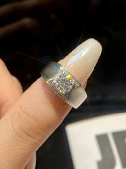 Gorgeous 1CT D Color Concise Certified Moissanite Diamond Engagement Rings For Men Real Luxury Top Quality Wedding Jewelry