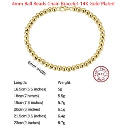 ORSA JEWELS 100% Soild 925 Sterling Silver Chain Bracelets Simple Stackable Chain Bracelets Gfts Women Men Versatile Bracelet