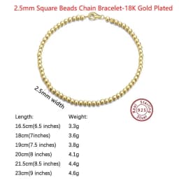 ORSA JEWELS 100% Soild 925 Sterling Silver Chain Bracelets Simple Stackable Chain Bracelets Gfts Women Men Versatile Bracelet