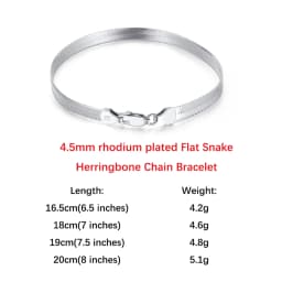 ORSA JEWELS 100% Soild 925 Sterling Silver Chain Bracelets Simple Stackable Chain Bracelets Gfts Women Men Versatile Bracelet