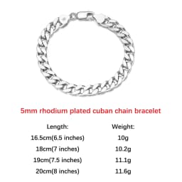 ORSA JEWELS 100% Soild 925 Sterling Silver Chain Bracelets Simple Stackable Chain Bracelets Gfts Women Men Versatile Bracelet