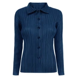Women's Shirt Miyake Pleated Lapel Long Sleeve Shirt Casual Versatile Loose Plus Size Shirt Pleated Cardigan Tops 2024 Fall New