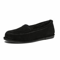 AIYUQI Women's Winter Loafers Anti-slip Slip-on Fur-lined Women Shoes Plus-size Genuine Leather Mary Jane Driving Shoes Female