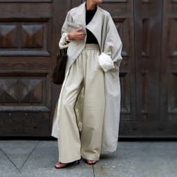 Women Autumn Long Trench Coat Chic Stand Collar Button Batwing Sleeve Oversize Jacket Fashion High Street Windproof Loose Outfit