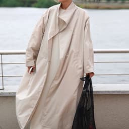 Women Autumn Long Trench Coat Chic Stand Collar Button Batwing Sleeve Oversize Jacket Fashion High Street Windproof Loose Outfit