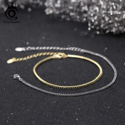 ORSA JEWELS Authentic 925 Sterling Silver Tennis Bracelet Fashion Black&Pink&Blue 4A Zirconia Bracelet Jewelry for Women SB190