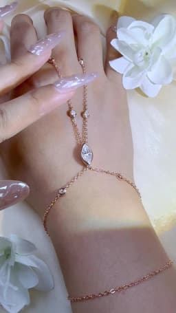 Smyoue Marquise Cut Bubbles Moissanite Bracelets for Women Adjustable 14-19cm Lab Grown Diamond Chain Pure S925 Silver Jewelry