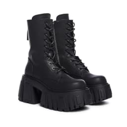2025 New Cosplay Pumps Women Super High 10cm Thick-Soled Shoes British Style Punk Gothic Booties Platform Thigh High Boots