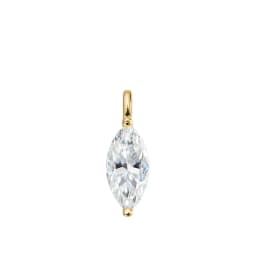Smyoue 3CT 7*14MM Marquise Cut Moissanite Necklace for Women Solitaire Pendant Sparkling Chain Lab Diamond Pure 925 Jewelry