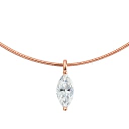 Smyoue 3CT 7*14MM Marquise Cut Moissanite Necklace for Women Solitaire Pendant Sparkling Chain Lab Diamond Pure 925 Jewelry