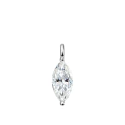 Smyoue 3CT 7*14MM Marquise Cut Moissanite Necklace for Women Solitaire Pendant Sparkling Chain Lab Diamond Pure 925 Jewelry