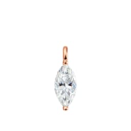Smyoue 3CT 7*14MM Marquise Cut Moissanite Necklace for Women Solitaire Pendant Sparkling Chain Lab Diamond Pure 925 Jewelry