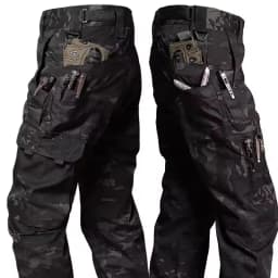 Multi-pocket Work Pants Men Waterproof Straight-leg Cargo Pants Outdoors Wear-resistant Hiking Casual Pants Spring Male Joggers