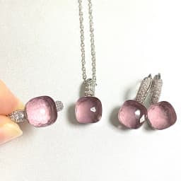 3Pcs/Set Women Ring Earrings Necklace Jewelry Set Inlay Zircon 30Colors Crystal Jewelry Set Platinum Plated Fashion Jewelry Gift