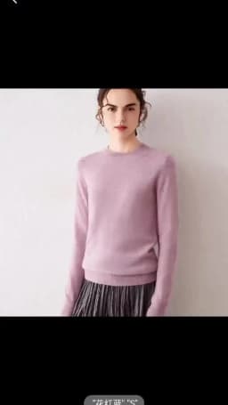 Women's 100% Pure Cashmere Sweater 2025 Fall Winter Crew Neck Long Sleeve Warm Soft Knitted Pullover New Knit Tops Women Clothes