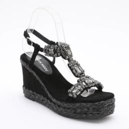 Trendin Mode Women's Velvet High Wedge Sandals 10cm Heel