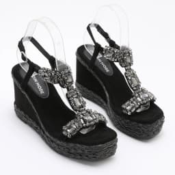 Trendin Mode Women's Velvet High Wedge Sandals 10cm Heel