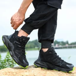 Fashion Men Safety Boots With Steel Toe Cap Anti-smash Work Safety Shoes Men Indestructible Work Hiking Warehouse Shoes