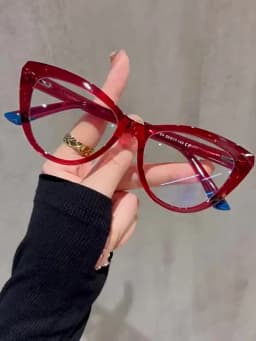 BLMUSA Women Stylish Cat Eye Photochromic Frame Computer Anti Blue Ray Reading Glasses Customizable Prescription Myopia Glasses