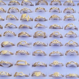 100 Pieces Stainless Steel Engraved Rings for Men and Women Fashion Charm Jewelry Gift Hollow Flower Finger Rings Wholesale Lots