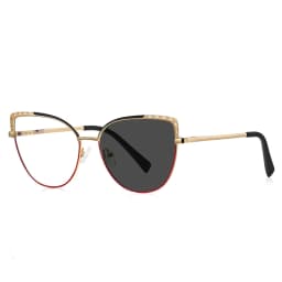 VKYEE Metal Geometric Women's Anti-Blue Light Glasses Fashionable Design Customizable Prescription Photochromic 3112