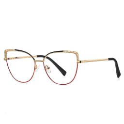 VKYEE Metal Geometric Women's Anti-Blue Light Glasses Fashionable Design Customizable Prescription Photochromic 3112