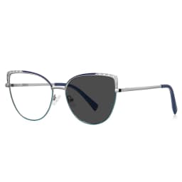 VKYEE Metal Geometric Women's Anti-Blue Light Glasses Fashionable Design Customizable Prescription Photochromic 3112