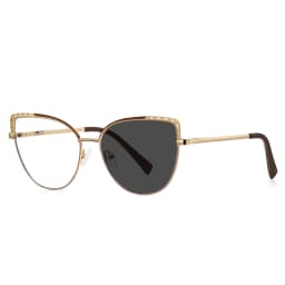 VKYEE Metal Geometric Women's Anti-Blue Light Glasses Fashionable Design Customizable Prescription Photochromic 3112
