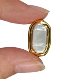 10Pcs Rectangle Pearl Connector Beads Pearl Loose Bead for Jewelry Making