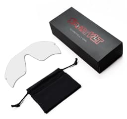 SmartVLT Sunglasses Replacement Lenses for Oakley Radar Path - Eclipse Titanium Photochromic