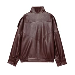 MUJER Faux Leather Jackets for Women Oversize Women's Bomber Jacket Fashion Winter Womens Coats Outerwears Demi-season Jackets