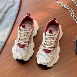 Women Sneakers Autumn Fashion Breathable Casual Shoes Women Mesh Lace Up Comfort Platform Vulcanize Shoes Zapatillas De Mujer